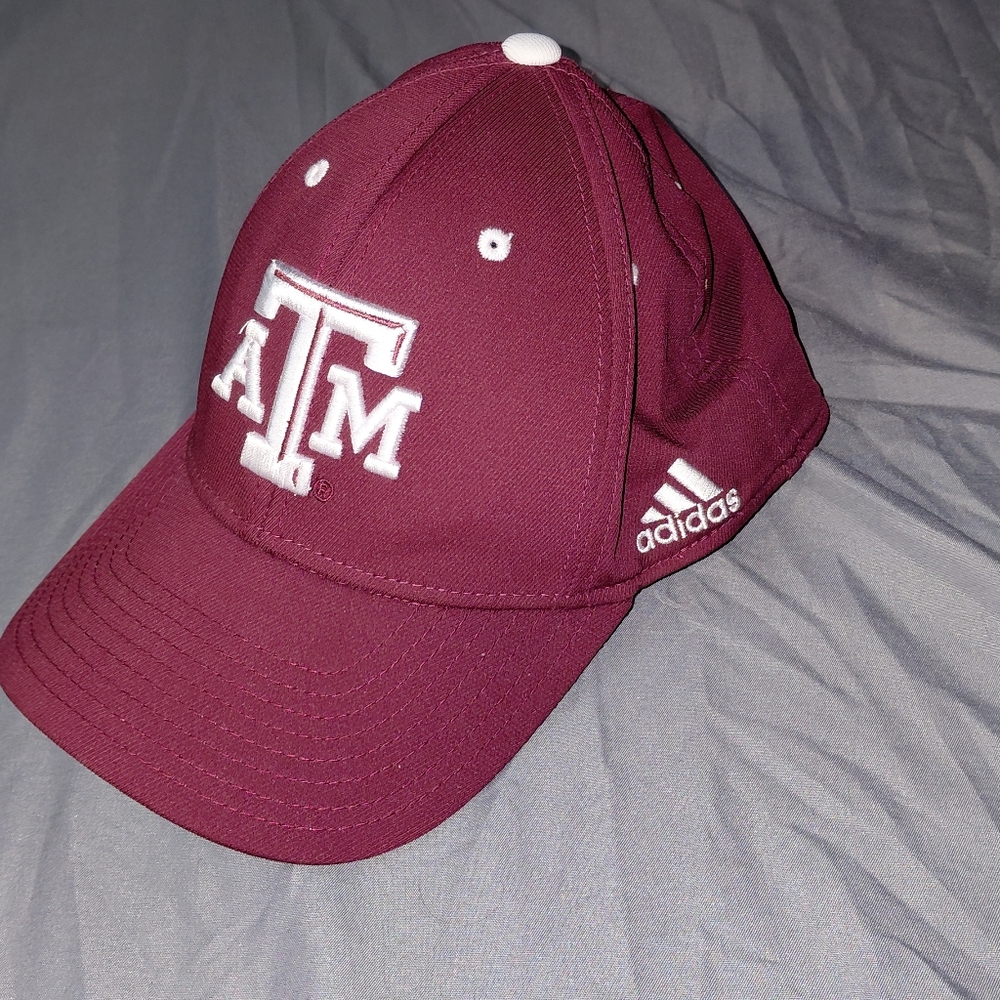 adidas Maroon Texas A&M Embroidered Logo Cap